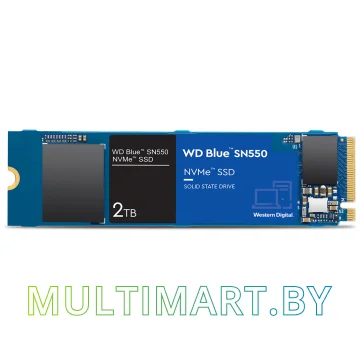 SSD диск WD Blue SN550 NVMe 2TB (WDS200T2B0C)